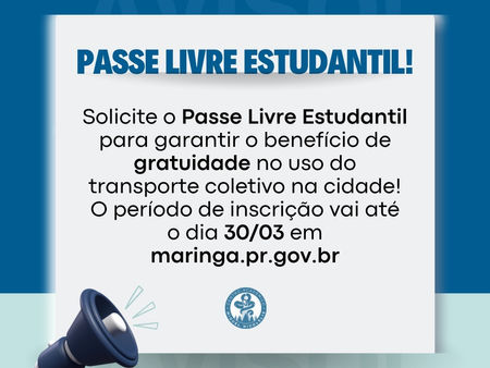 Passe livre do estudante 