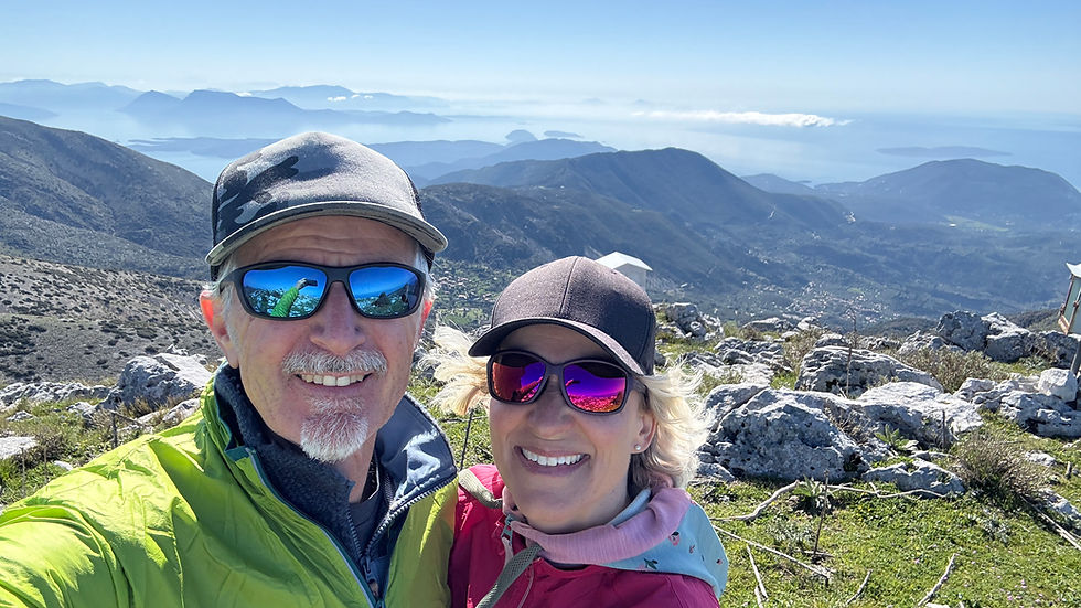 Aussicht vom höchsten Berg von Lefkada