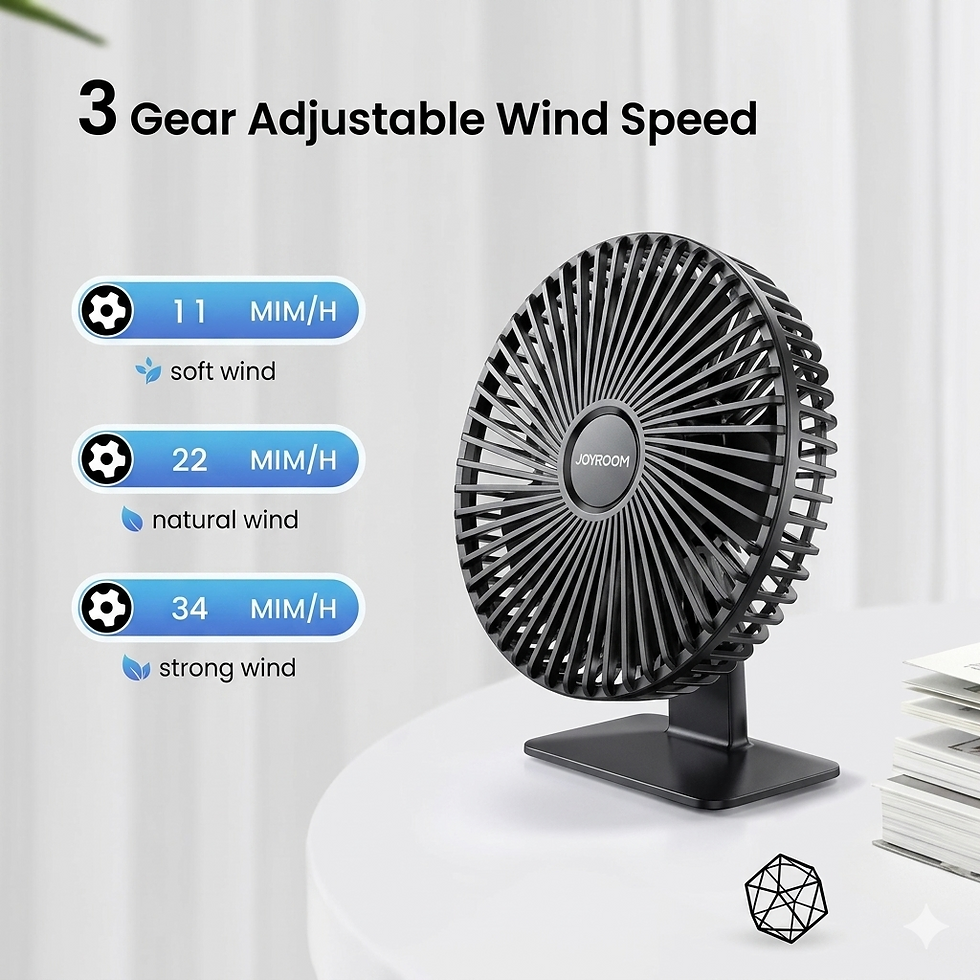 Thumbnail: Portable Mini USB Fan — Desk & Travel