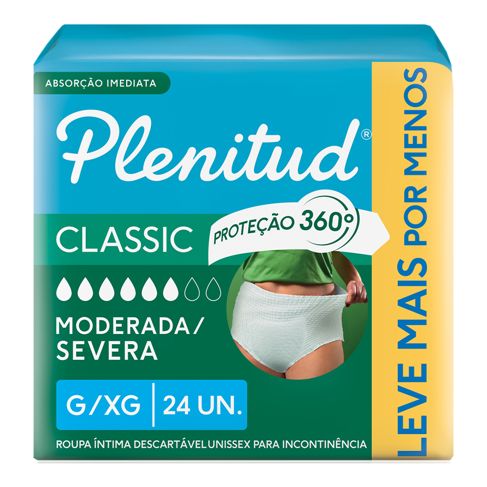Fralda Plenitud Classic G/XG - 24 unidades