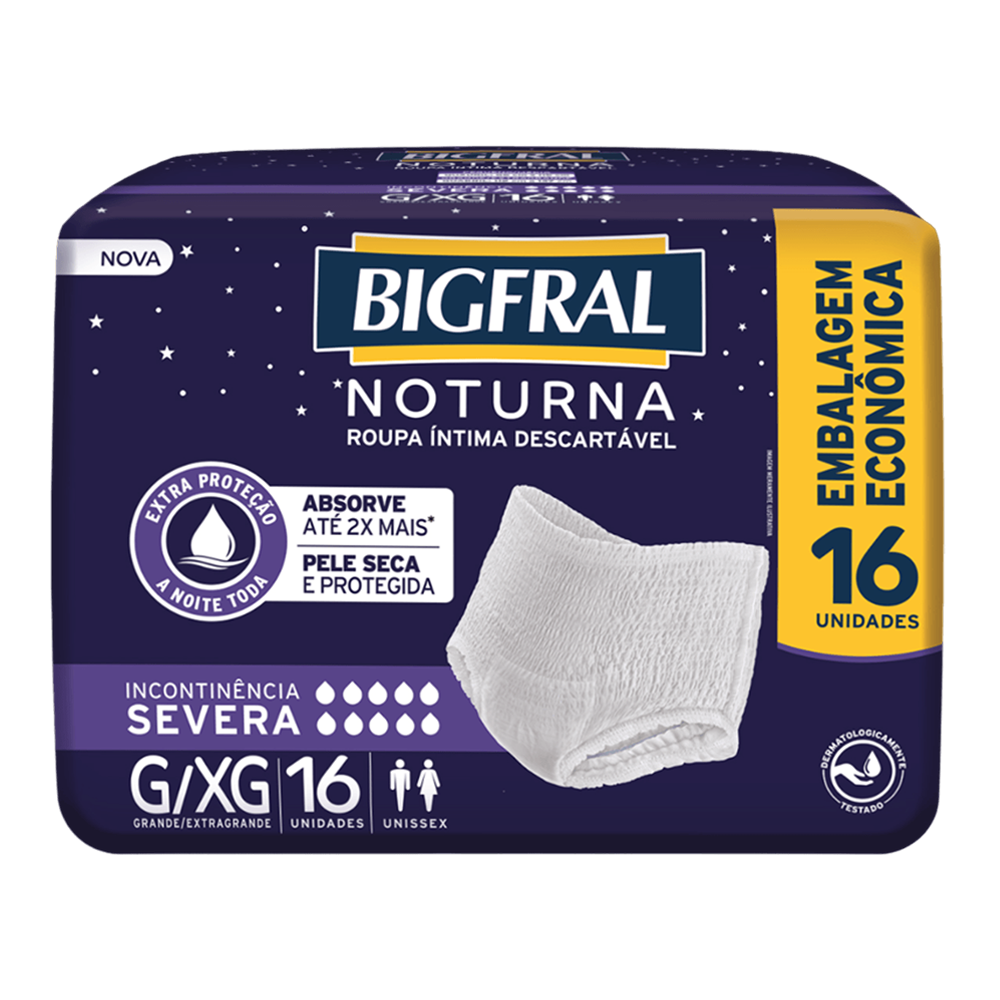 Fralda Bigfral Noturna G/XG - 16 unidades