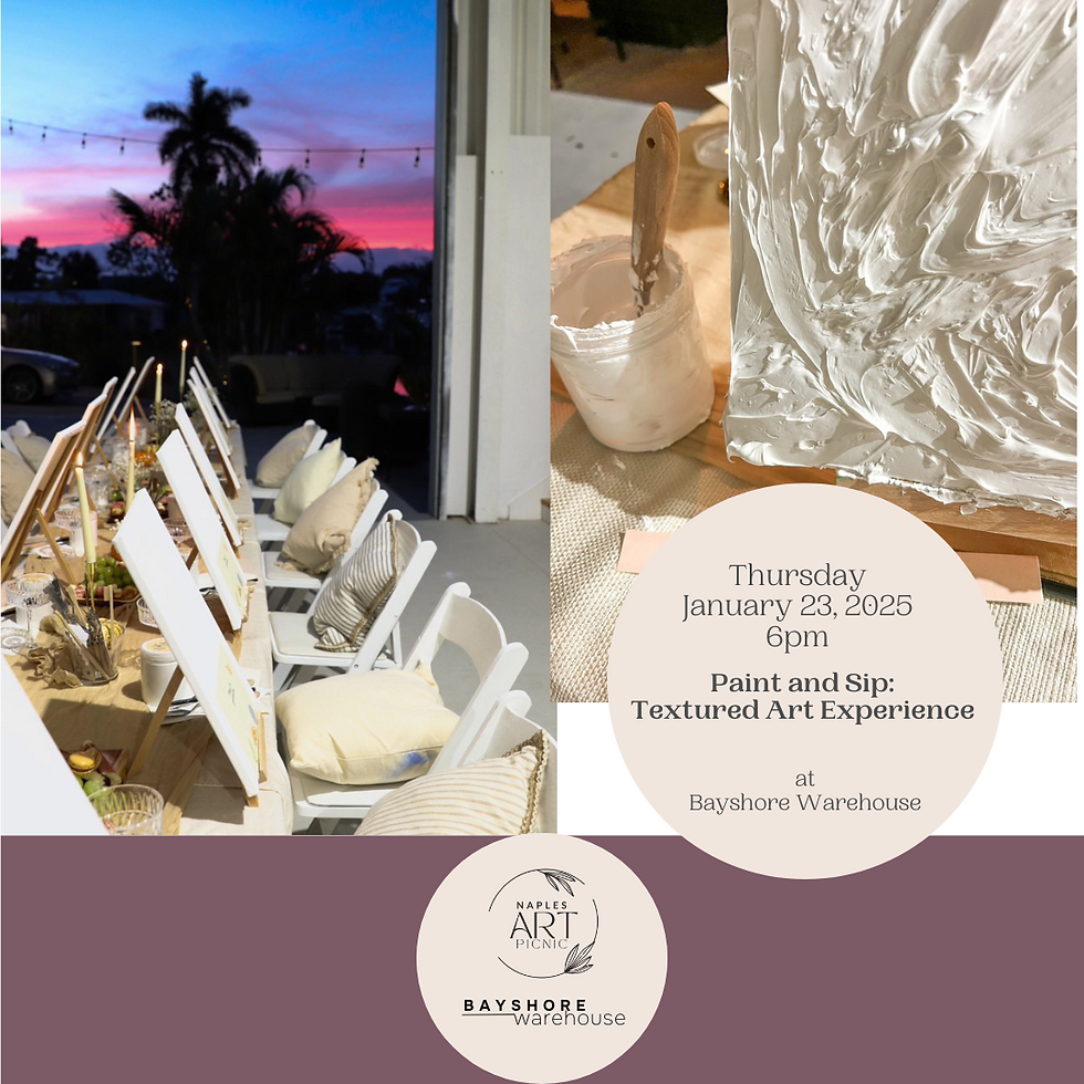 Paint and Sip. Textured Painting Art Experience
