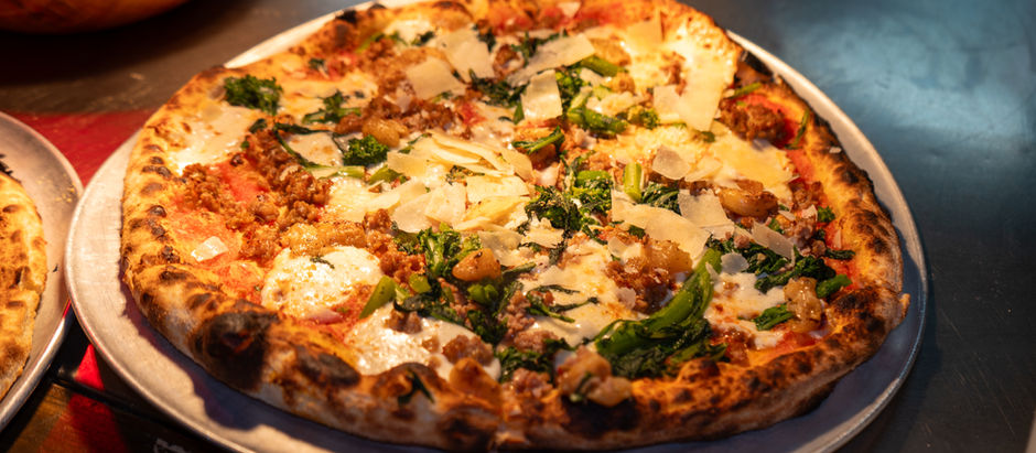 A pizza from LowBrow