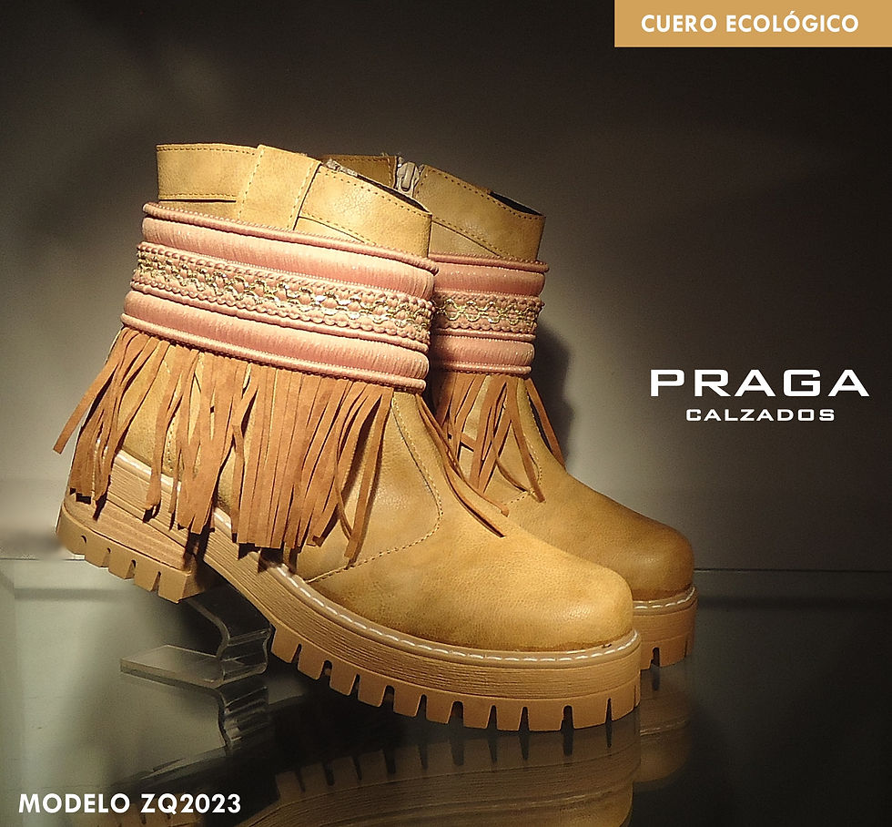 BOTINETA DE CUERO ECOLÓGICO