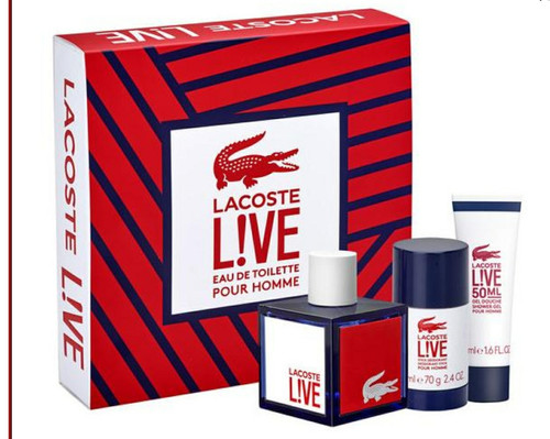 lacoste red gift set