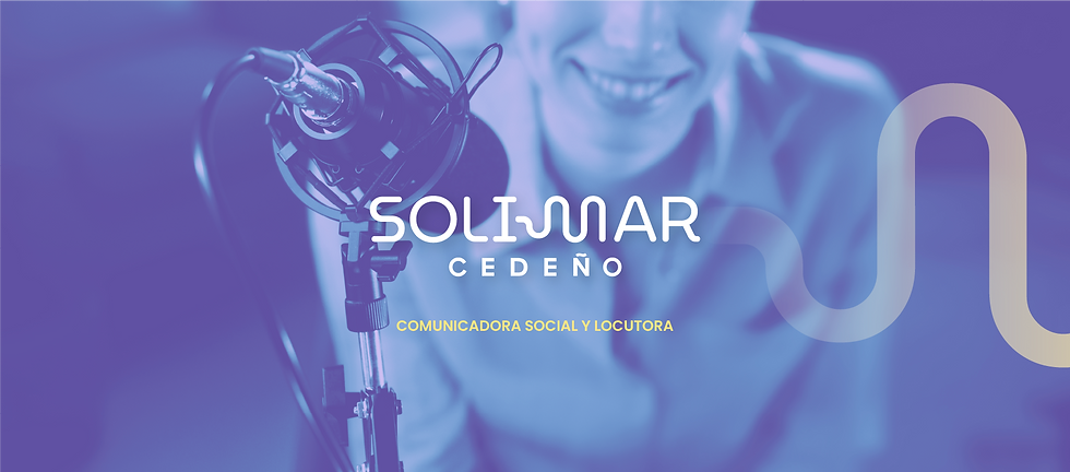 Mujer locutora. Solimar Cedeño