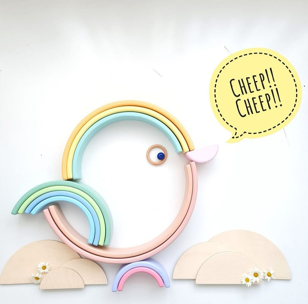 Thumbnail: Rainbow Stacker Pastel 12 Piece 