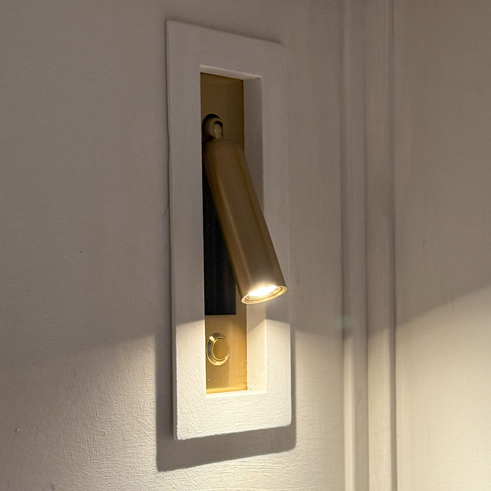 Inset light in camper van