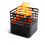 Thumbnail: Cube fire basket BLACK with FREE PLANCHA