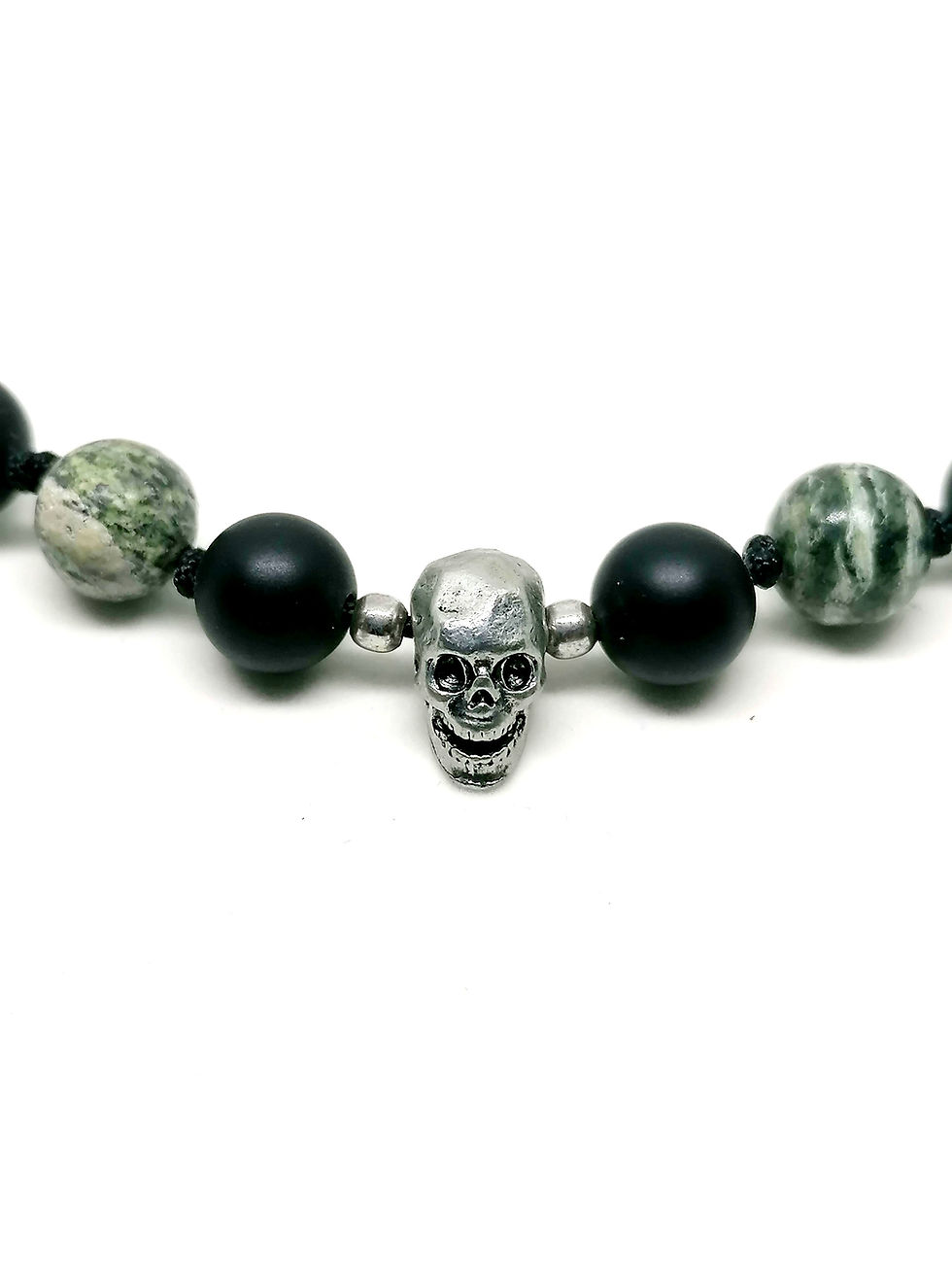 Thumbnail: Necklace Skull, Onyx stone