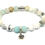 Thumbnail: "Silver  925" Bracelet , Amazonite , Howlite stone 8mm