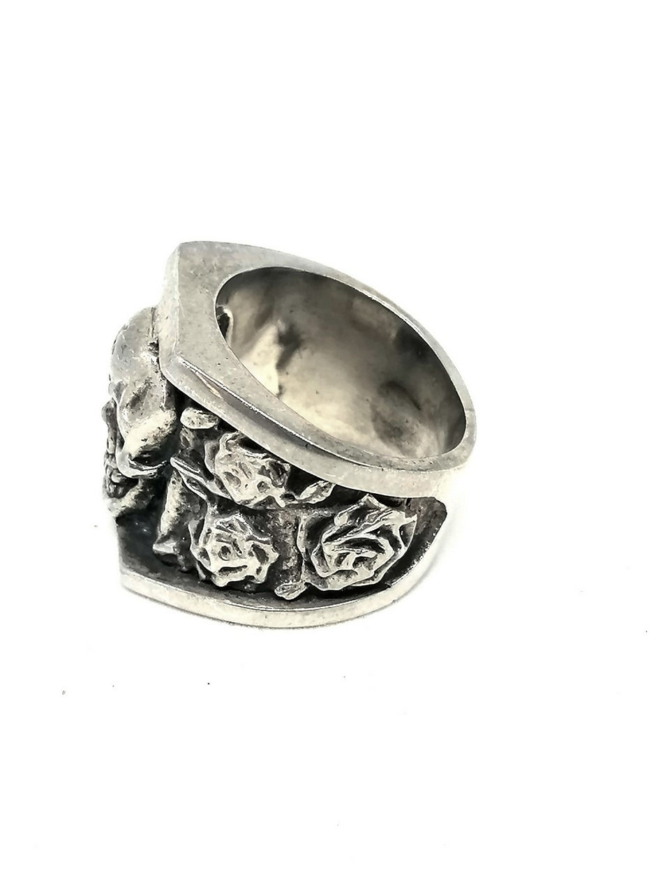 Thumbnail: Mens Silver Ring Skull, Handmade ring, design ring,925 silver ring for men