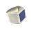 Thumbnail: Mens Silver Ring Lapis, Handmade ring, design ring,925 silver ring for men