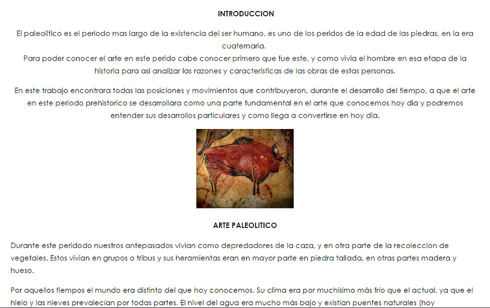 Diario. Arte Prehistórico