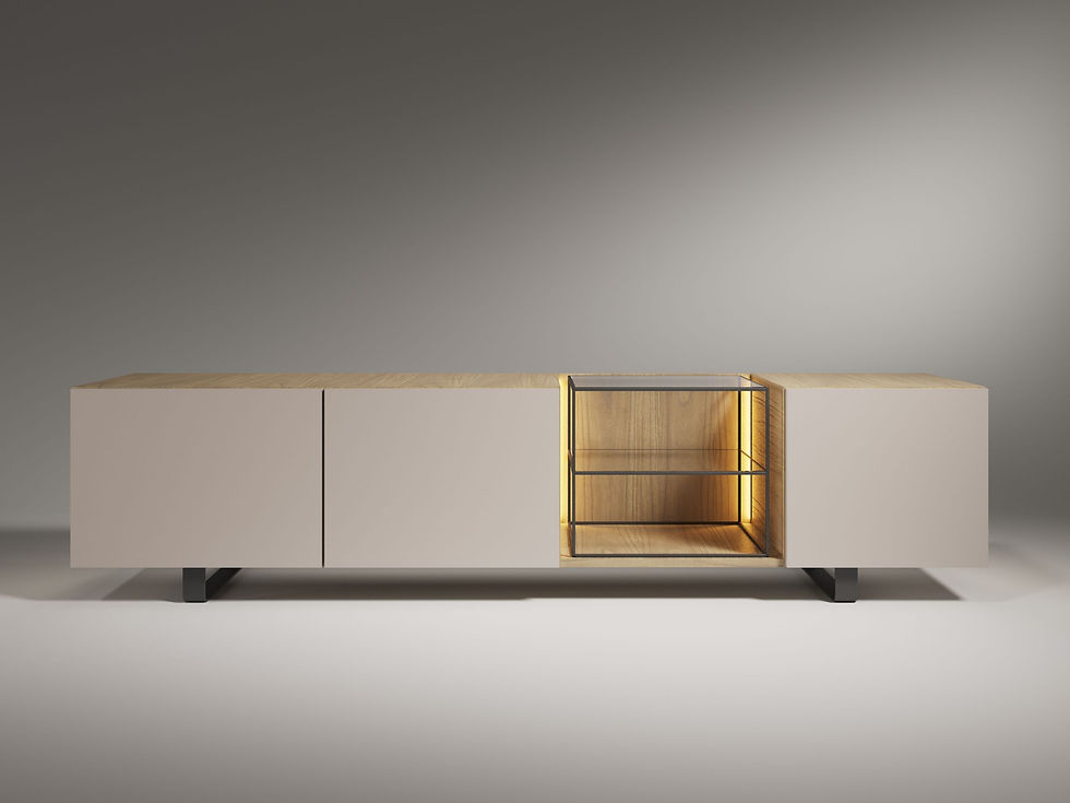 Miniatura: Rack Wood + Painel Lumen 1 prateleira