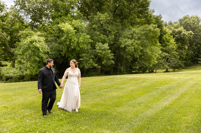 Walking down the field