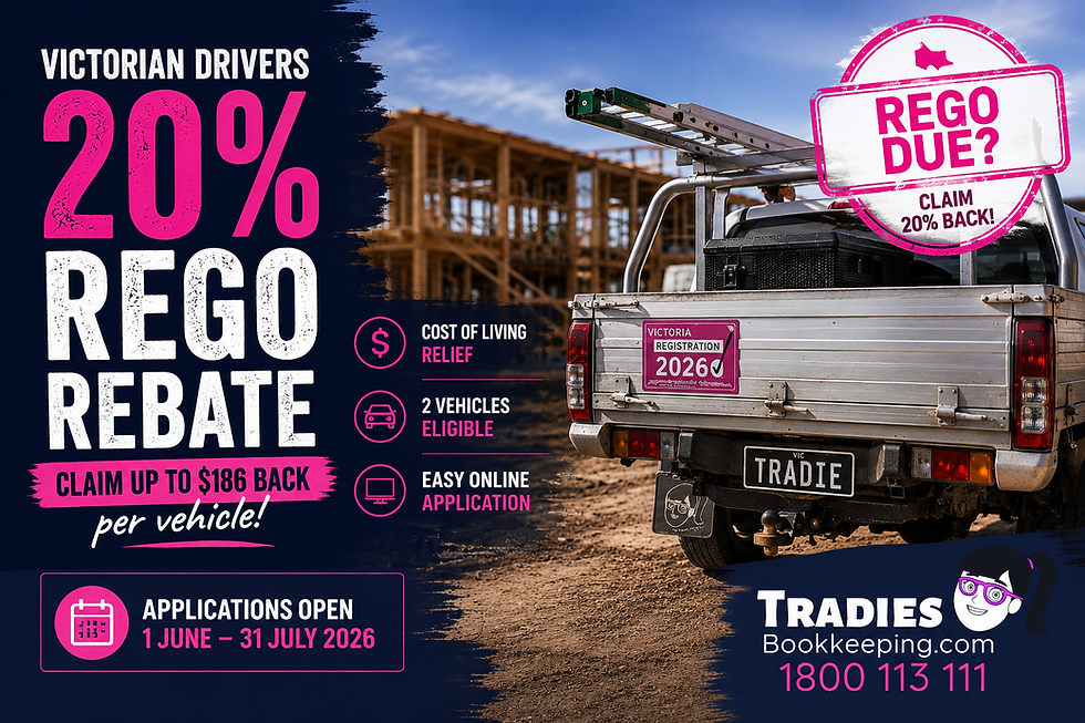 Registration Rebate for Tradies