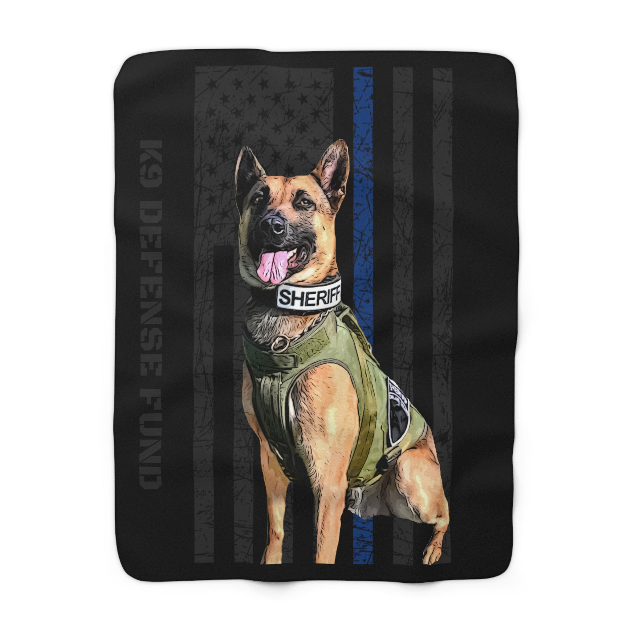 K9 DEFENSE FUND SHERPA BLANKET - K9 REX