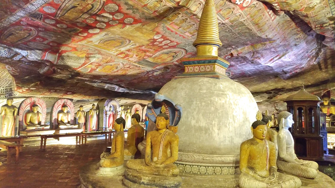 Dambulla visite a Rock Cave Sri Lanka