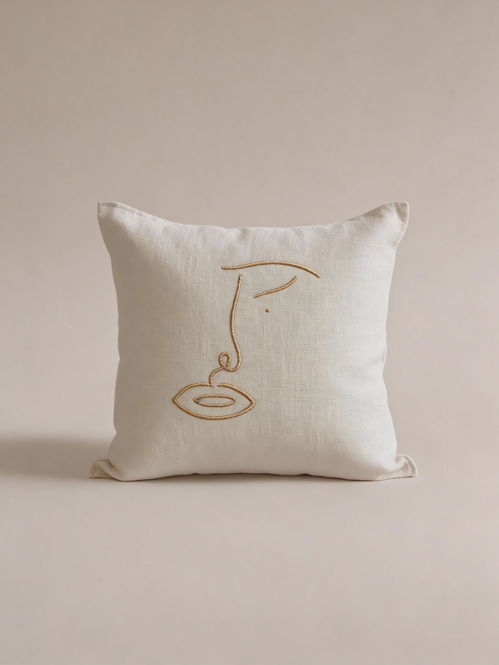 Fronha Decorativa Half of Me Beige, Laulina