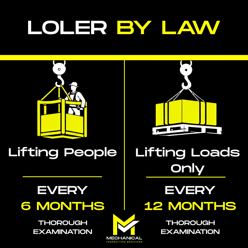 LOLER Inspection Frequency Explained: 6 Months vs 12 Months (Simple Guide for Businesses)