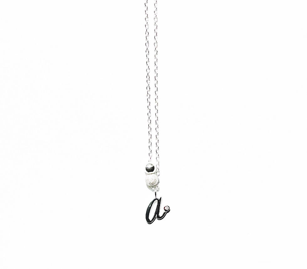 a initial necklace 925 sterling silver