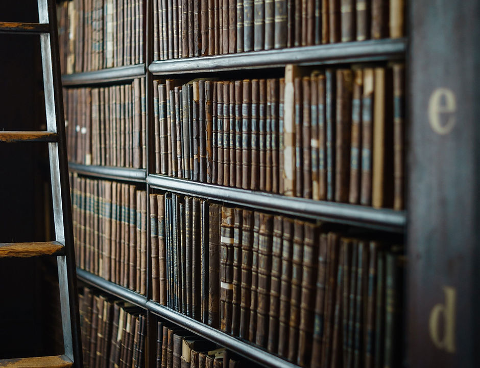 Vintage Library Shelf