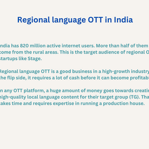 Building a regional OTT company in India
