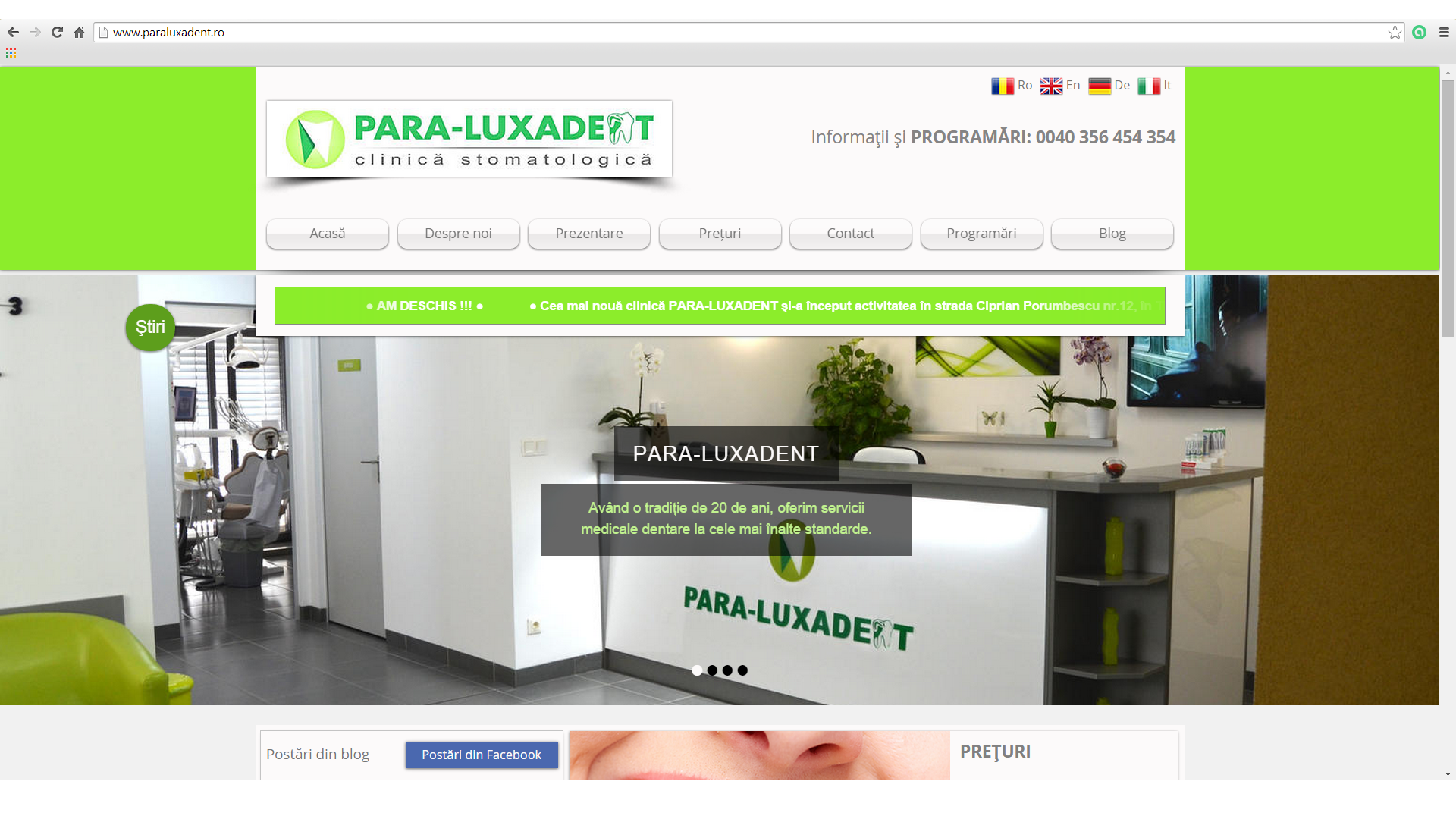 Para Luxadent Clinica Stomatologie Implantologie Timisoara