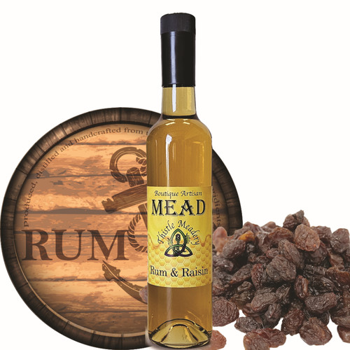 Rum and Raisin Honey Mead Buy Online Thistle Meadery