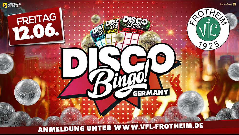Disco Bingo - Sportfest VfL Frotheim