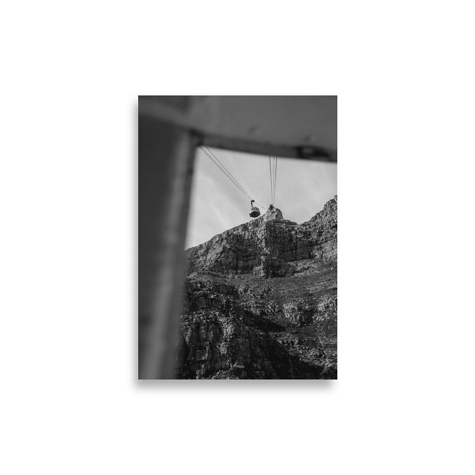 Miniaturbild: Tablemountain Cablecar - B&W