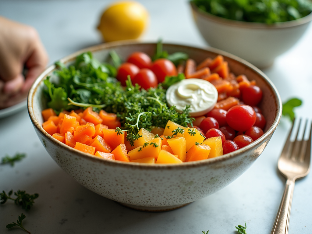 Arranged Food and Objects