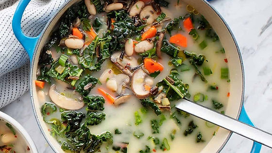 Creamy Wild Rice & Root Vegetable Soup