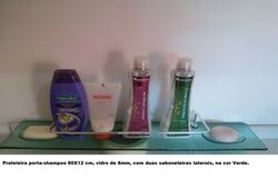 60X12 cm prateleira saboneteiras