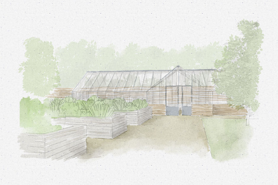 beautiful green setting for horticultural 