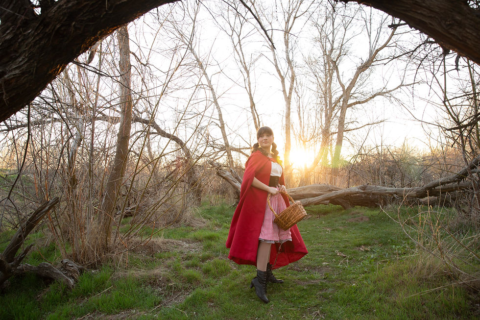 Scarlet Rees as Little Red Riding Hood