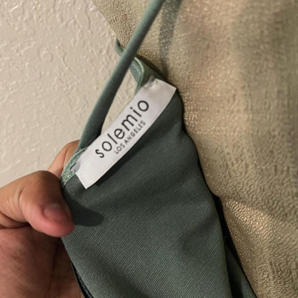Thumbnail: Solemio Green Bodycon Dress Cotton Fabric Size S