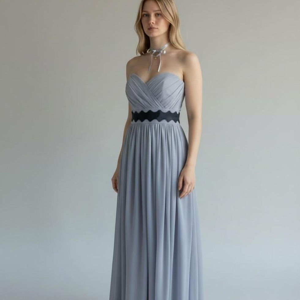 BCBGMAXAZRIA Women's Grey and Blue Dress Size 4