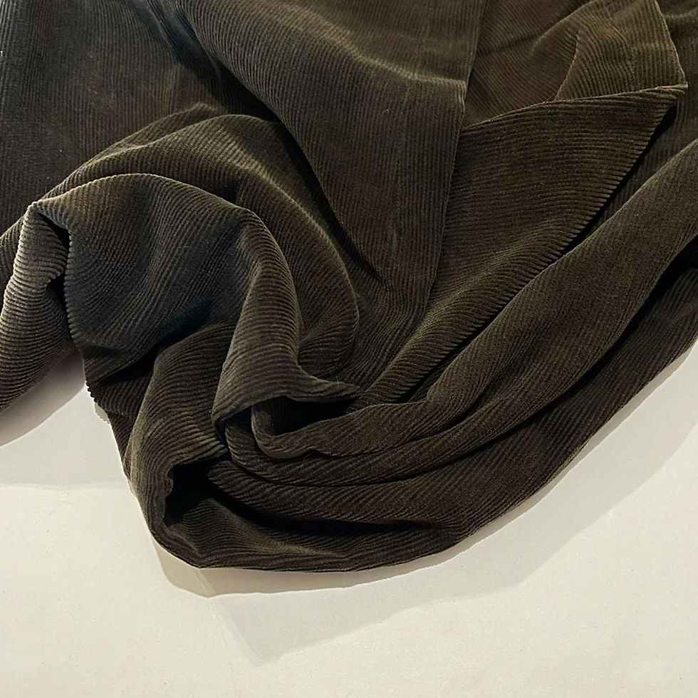 Thumbnail: Vintage Corduroy Wide Leg Trousers Dark Green Brown Size 6
