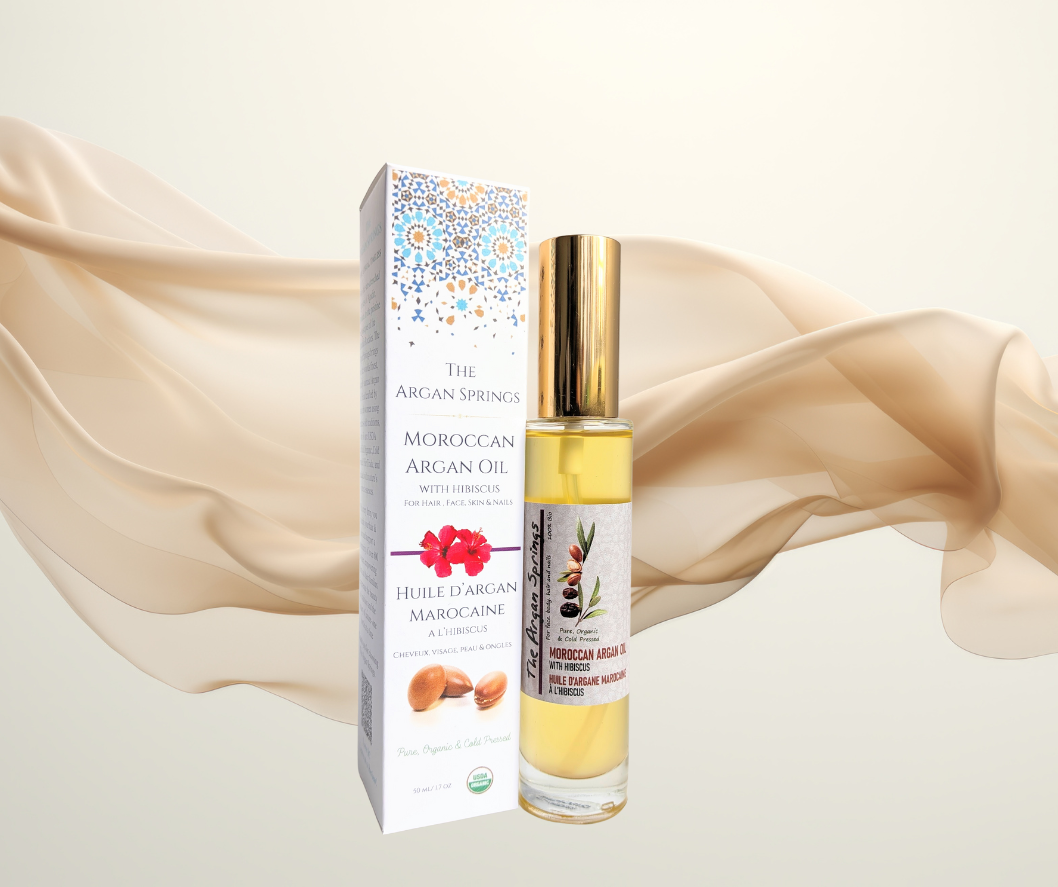 Argan Oil with Hibiscus Scent - 100 % pure