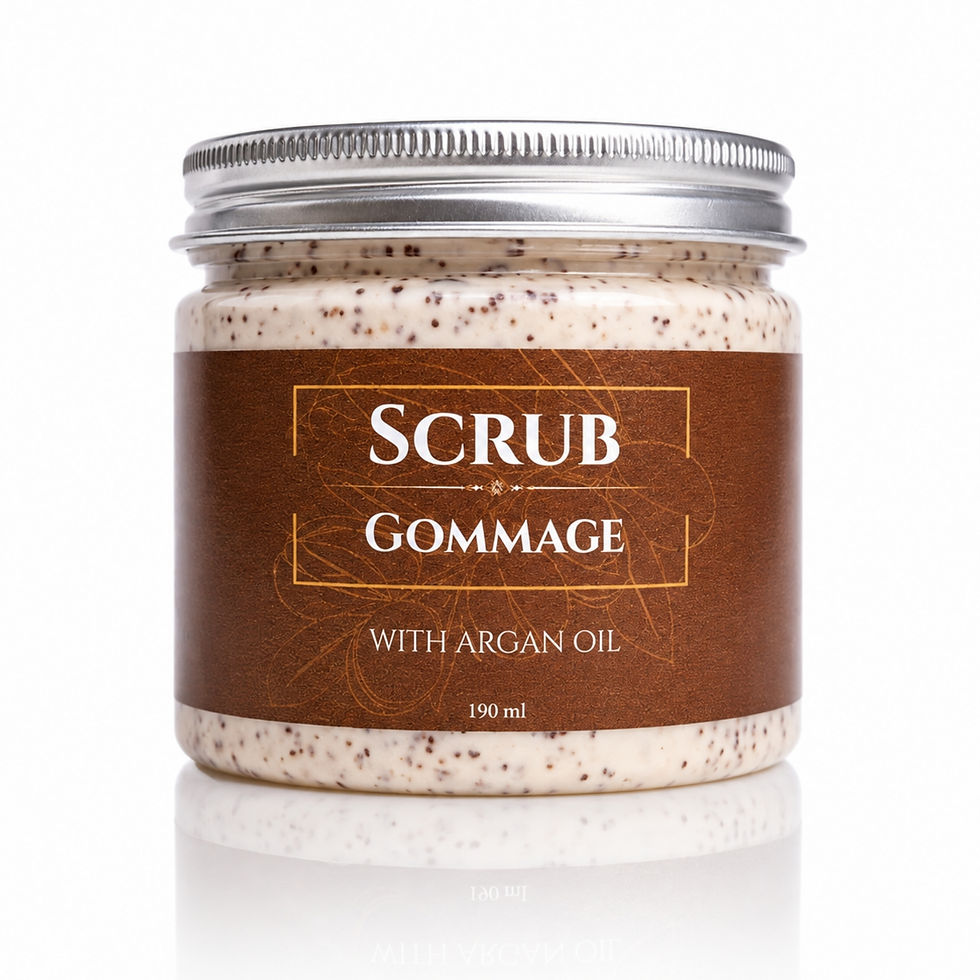 Exfoliating face scrub with Moroccan argan oil for smooth skin – The Argan Springs
