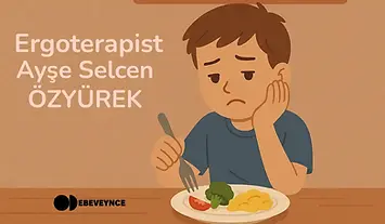yemek yerken mutsuz olan çocuk