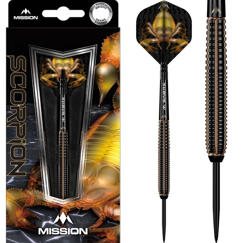 Mission Scorpion Black & Gold Electro Plated 90% Tungsten Steel