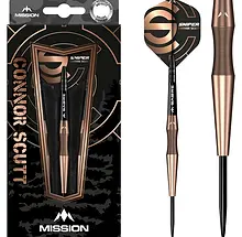 Mission Connor Scutt Sniper V2 Bronze PVD 90% Tungsten Steel Tip Dart Set