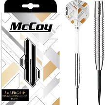 McCoy Sabergrip Silver 90% Tungsten Steel Tip Dart Set