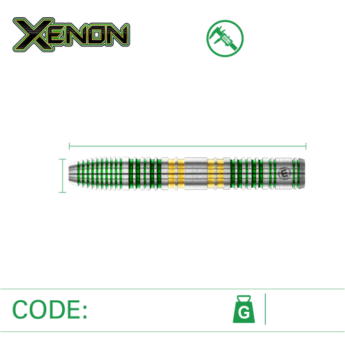 Winmau Xenon 90% Tungsten Darts 25g (3pcs) - Knight Shot - View #11