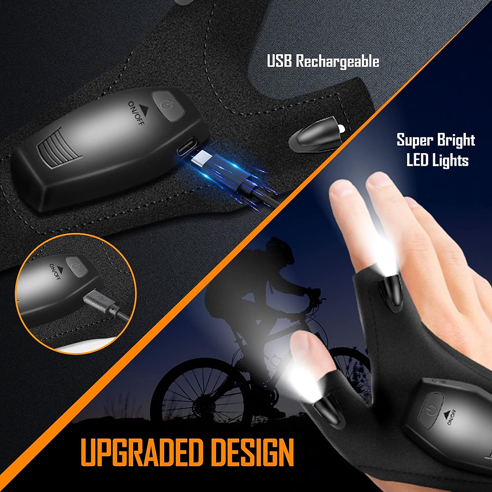 Thumbnail: Rechargeable LED Light Gloves – Hands-Free Work Lights