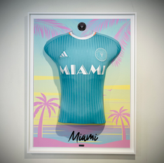 Encadrement de Maillot de foot The frame Jersey 
Bymigloo
Club de foot 
Inter Miami 
Encadrement 