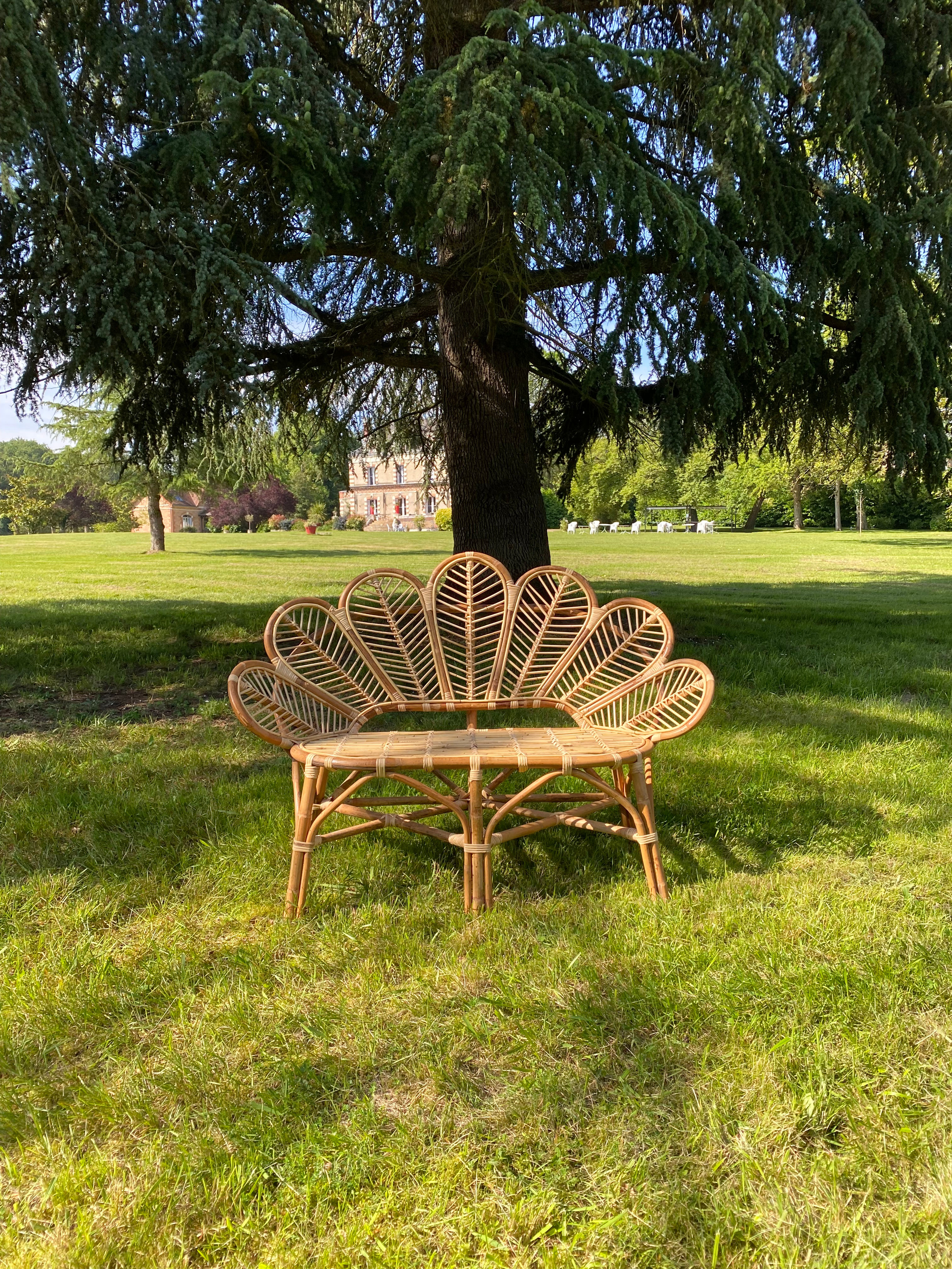 Banquette en rotin Mila